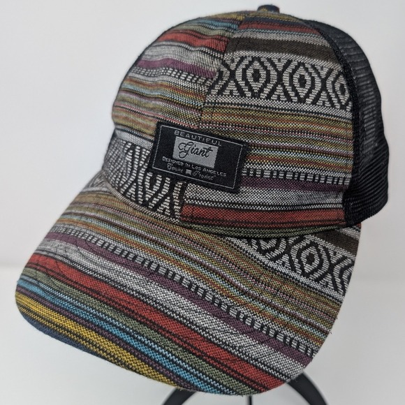 Beautiful Giant Other - Beautiful Giant Classic Trucker Hat Snapback One Size geometric Aztec Multicolor
